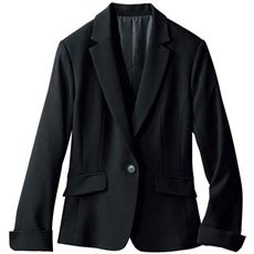 テーラードジャケット(事務服・前らく&reg;選べる2丈・洗濯機OK)
