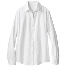 形態安定ベルカラーシャツ(長袖)(抗菌防臭・UVカット・洗濯機OK)