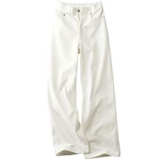 ホワイトデニムバギーパンツ