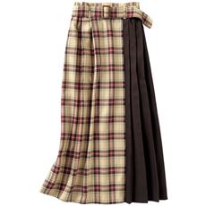 おすすめ赤チェックスカート 通販 セシール Cecile