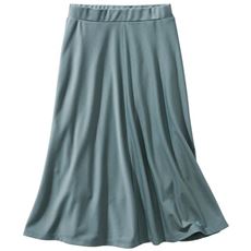 4枚はぎカットソーフレアスカート(ウエスト総ゴム・選べる2レングス・洗濯機OK)