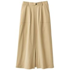 綿混ハイパーストレッチベイカースカート