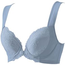 背筋すっきりブラ(フロントホック)(超ソフトワイヤー入り・フルカップ)