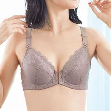 背筋すっきりブラ(ソフトワイヤー入り・フロントホック・フルカップ)