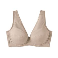 綿混素材が心地いい背中すっきりブラ(ソフトワイヤー入り・フルカップ)