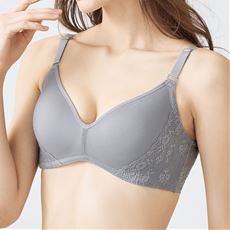 ラクして丸胸!立体ノンワイヤーの3Dブラ&reg;(背中すっきりタイプ)(ノンワイヤー・モールドフルカップ)(サードウェーブブラ)
