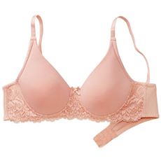 プチバストさんの厚手シームレスカップブラ(ノンワイヤー・フルカップ)(パカパカしにくい)