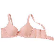 薄着でも透けにくいシームレスカップブラ(スーパーストレッチカップ)(ソフトワイヤー入り・3/4モールドカップ)