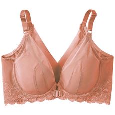 後ろ姿きれいブラ(フロントホック)(ソフトワイヤー入り・フルカップ)