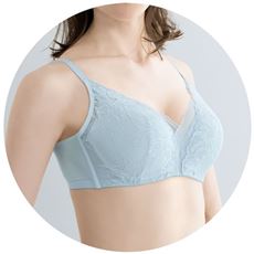 バストが上がって見えるブラ(超ソフトワイヤー入り・フルカップ)