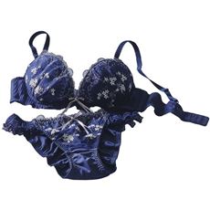 ブラジャー&ショーツペア(ソフトワイヤー入り・3/4カップ)