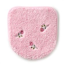 ふんわりトイレフタカバー(花刺繍)