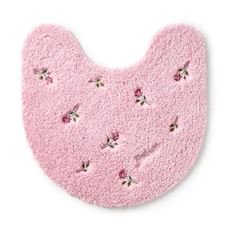ふんわりトイレマット(花刺繍)