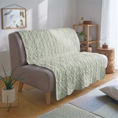 綿100%デザインキルトソファカバー(中掛けタイプ)