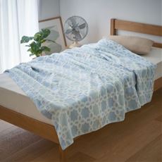 【泉州産】先染めジャカードタオルケット