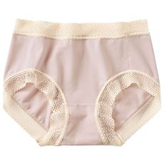 締め付けにくい綿混ストレッチレーシィショーツ(デイリーヒップス&reg;)(綿混ストレッチ・はきこみ丈浅め)