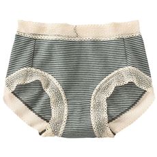 締め付けにくい綿混ストレッチレーシィショーツ(デイリーヒップス&reg;)(綿混ストレッチ・はきこみ丈浅め)