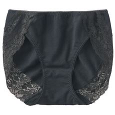 響きにくい綿混ストレッチレーシィショーツ(デイリーヒップス&reg;)(綿混ストレッチ・はきこみ丈浅め)