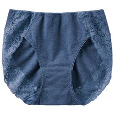 響きにくい綿混ストレッチレーシィショーツ(デイリーヒップス&reg;)(綿混ストレッチ・はきこみ丈浅め)