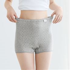 もっとゆったりすっぽり包み込む綿100%ショーツ(はきこみ丈もっと深め・やわらかメッシュ)