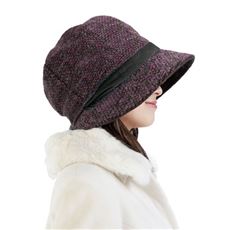 あったか小顔クロッシェ帽子
