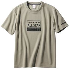 ドライモノクロプリント半袖Tシャツ(コンバース)(吸汗・速乾機能付き)