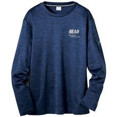 ドライクルーネック長袖Tシャツ(ヘッド)(吸汗・速乾機能付き)
