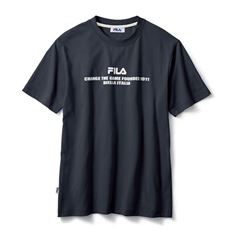 ドライ・プリント半袖Tシャツ(フィラ)(吸汗・速乾機能付き)