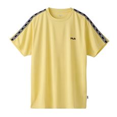 ドライ・袖ライン半袖Tシャツ(フィラ)(吸汗速乾・接触冷感・UVカット)
