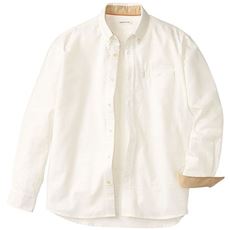 綿100%スマホ対応ポケット付きシャツ(長袖)