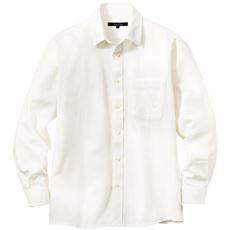 綿100%フレンチツイル・シャツ バンドカラー&レギュラーカラーの2タイプ