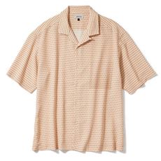 楊柳プリント柄シャツ(半袖)