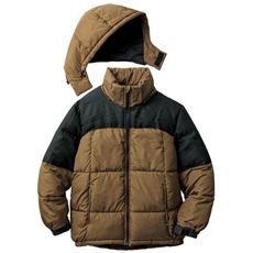 はっ水・中わた切替フードブルゾン
