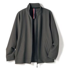 サッカージップスタンドカラーブルゾン