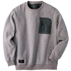 起毛ポケットトレーナー