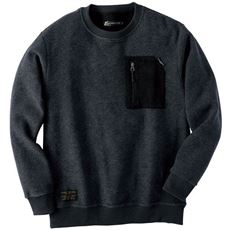 起毛ポケットトレーナー