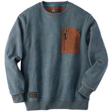 起毛ポケットトレーナー