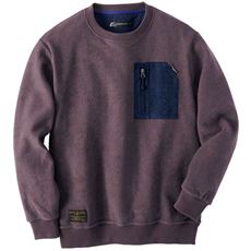 起毛ポケットトレーナー