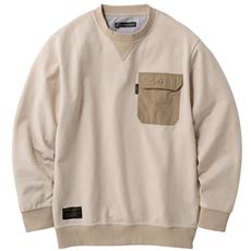 杢裏毛ポケットトレーナー