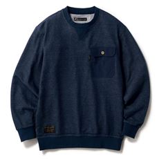 杢裏毛ポケットトレーナー