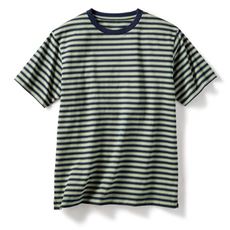 ボーダークルーネックTシャツ(半袖)