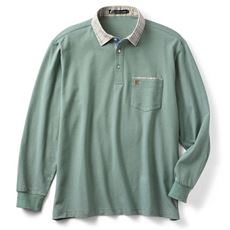 シャツ衿ポロシャツ(長袖)