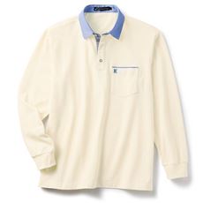 シャツ衿ポロシャツ(長袖)