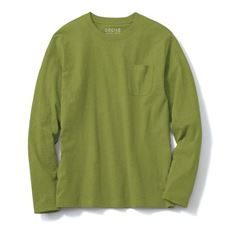 【男女兼用】綿100%クルーネックTシャツ(長袖)