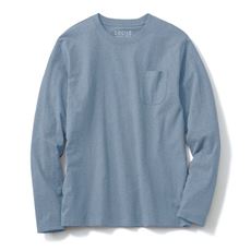 【男女兼用】綿100%クルーネックTシャツ(長袖)