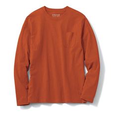 【男女兼用】綿100%クルーネックTシャツ(長袖)