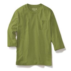 【男女兼用】綿100%クルーネックTシャツ(7分袖)