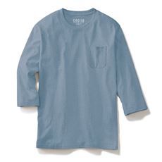 【男女兼用】綿100%クルーネックTシャツ(7分袖)