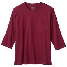 【男女兼用】綿100%クルーネックTシャツ(7分袖)
