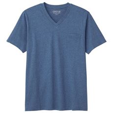 【男女兼用】綿100%VネックTシャツ(半袖)